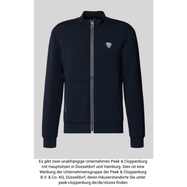 Ea7 Emporio Armani Herren Dunkelblau Sweatjacke Mit Reißverschluss