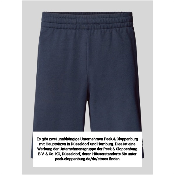 Ea7 Emporio Armani Herren Dunkelblau Shorts Mit Elastischem Bund