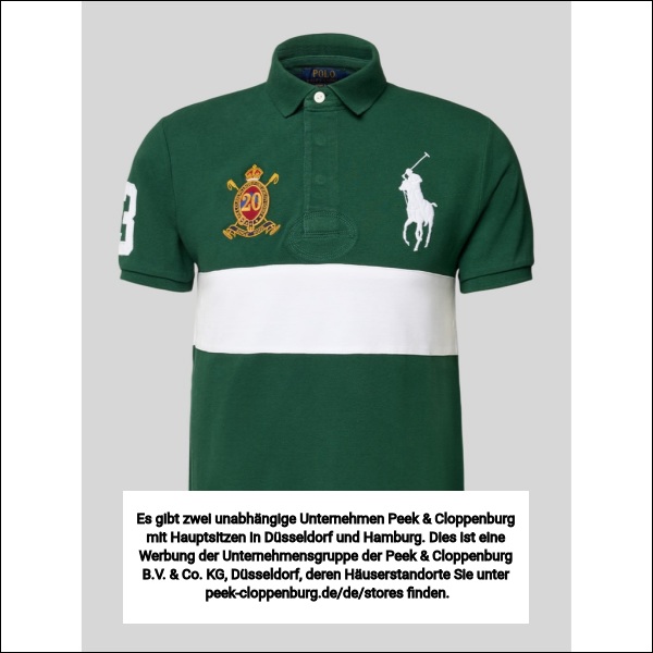Polo Ralph Lauren Herren Dunkelgruen Custom Slim Fit Poloshirt Mit Verdeckter Knopfleiste
