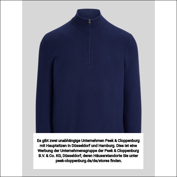 Polo Ralph Lauren Herren Marine Regular Fit Troyer Aus Baumwoll-Mix Mit Logo-Stitching