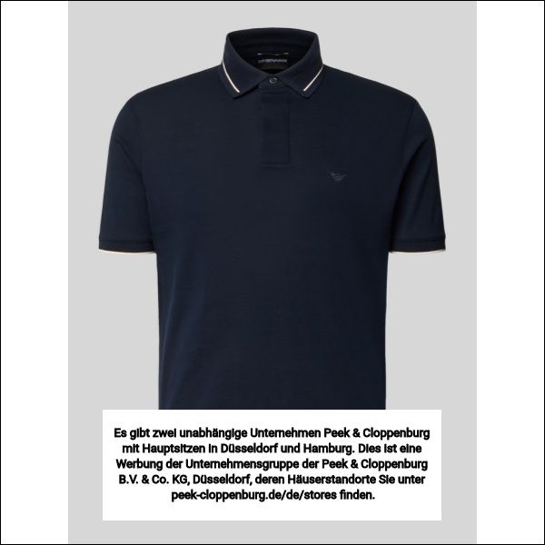 Emporio Armani Herren Marine Poloshirts, Blau, Gr. Übergröße Xxl