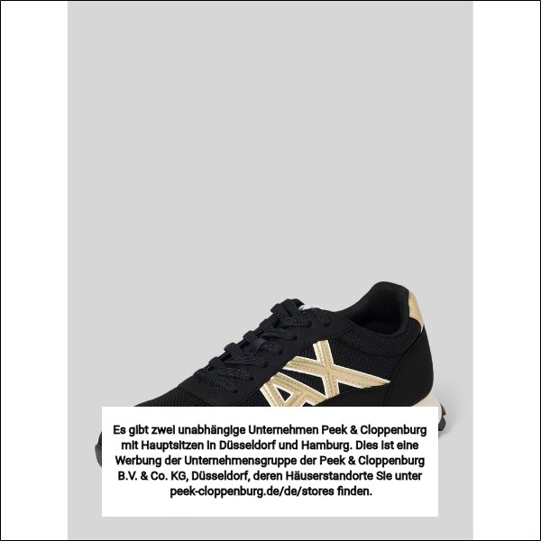Armani Exchange Herren Sneaker Low Schwarz Gr. 45